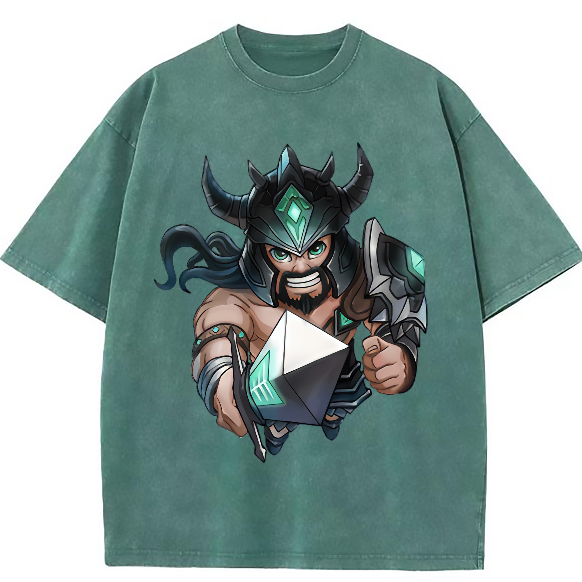 （画像用） リーグ・オブ・レジェンド League of Legends LOL 綿100% ヴィンテージ風 半袖Tシャツ（フロントプリント）
